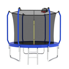 Load image into Gallery viewer, Trampoline With Basketball Hoop, Astm Approved Reinforced Type Outdoor Trampoline With Enclosure Net
