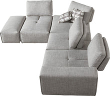 Load image into Gallery viewer, Modular L Shaped Six Piece Corner Sectional - Gray
