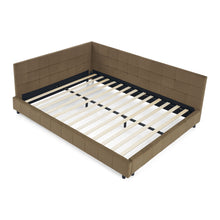 Load image into Gallery viewer, Mid-Century Storage Upholstered Tufted Bed Frame With Backrest And Armrests
