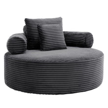 Load image into Gallery viewer, Round Sofa Bed With 3 Pillows For Living Room
