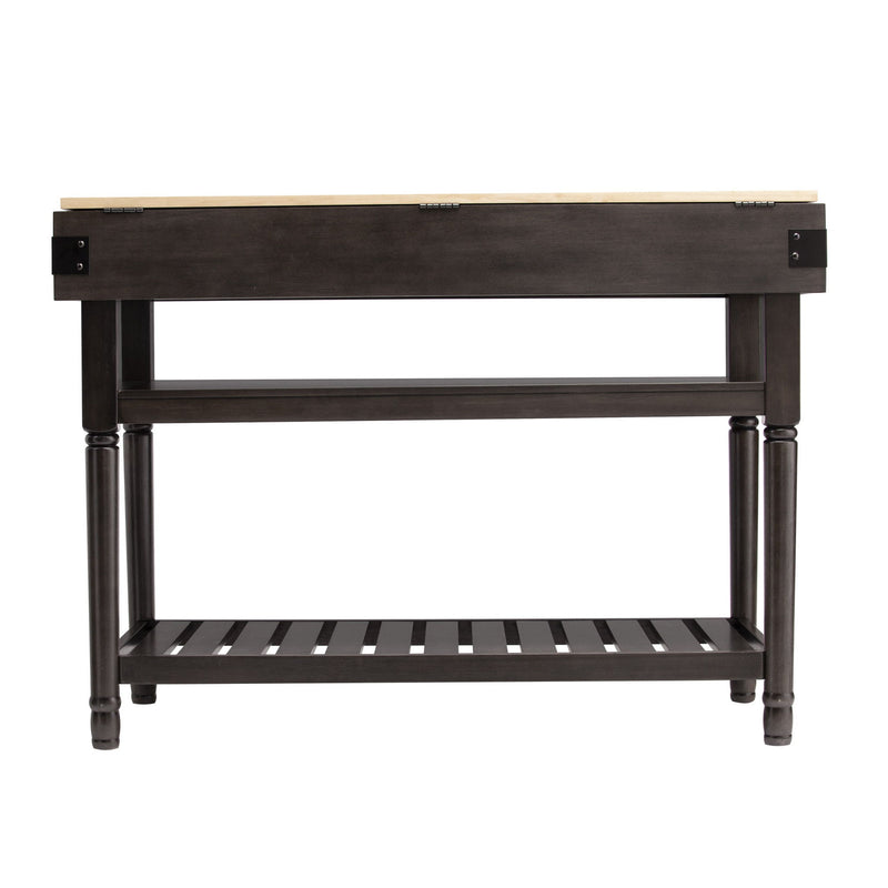 48" Kitchen Island With Storage - Natural / Brown