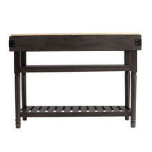 Load image into Gallery viewer, 48" Kitchen Island With Storage - Natural / Brown

