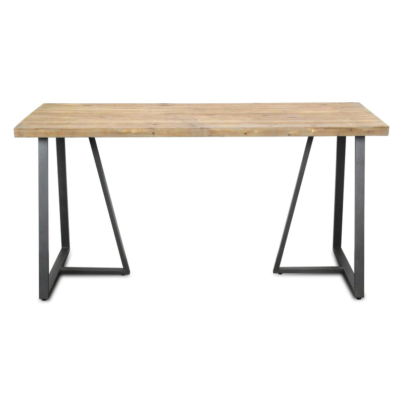 Frame Base Dining Table - Brown / Black