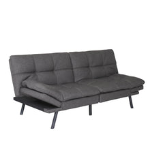 Load image into Gallery viewer, Convertible Memory Foam Futon Couch Bed, Modern Folding Sleeper Sofa-SF267FADGY
