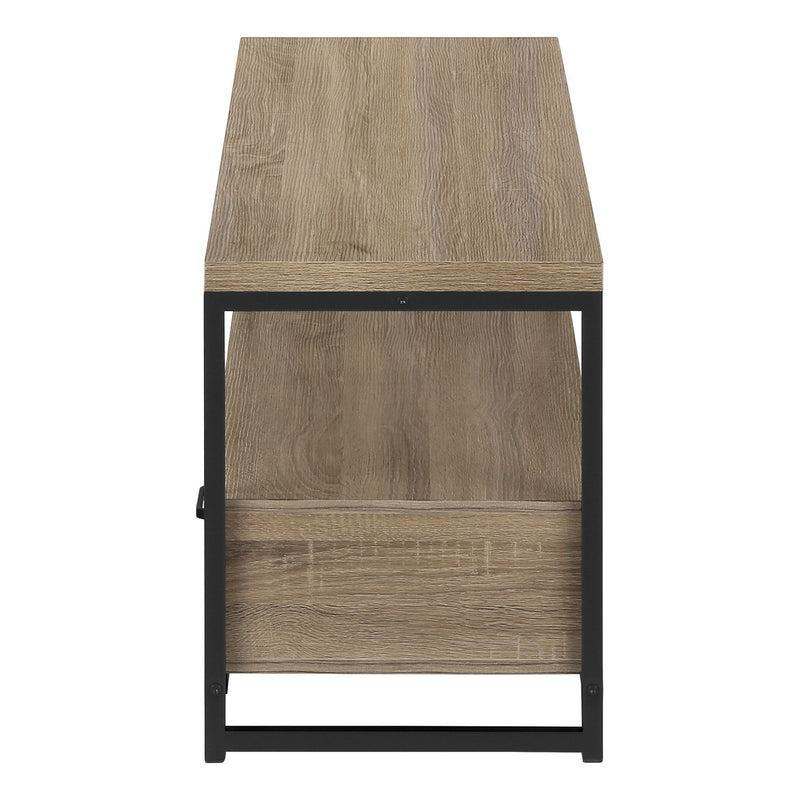 47" Deep Cabinet Enclosed Storage TV Stand - Taupe