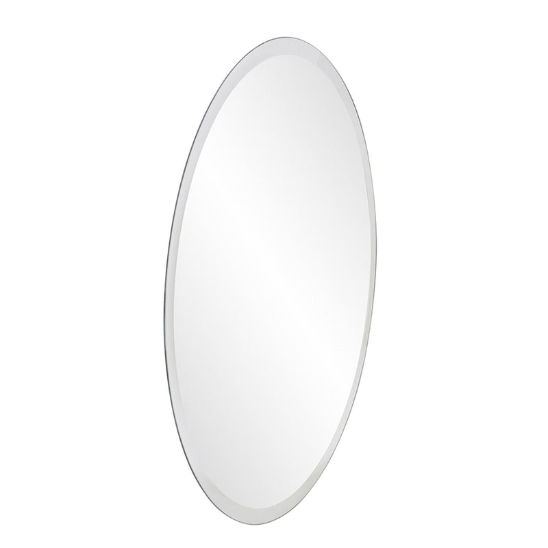 28" Round Unframed Accent Mirror - Gray