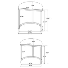 Load image into Gallery viewer, Allura - 2 Piece Demilune Nesting Table Set - Black
