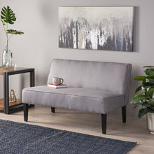 Load image into Gallery viewer, Contemporary Loveseat With Upholstered Fabric And Birch Wood Legs
