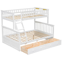 Load image into Gallery viewer, Bunk Bed With Drawers, Convertible Storage Bed
