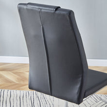 Load image into Gallery viewer, Modern Dining Chairs With Padded Seat, Metal Legs
