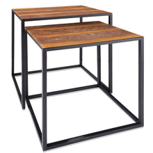 Load image into Gallery viewer, 22" Resin End Table - Black And Brown
