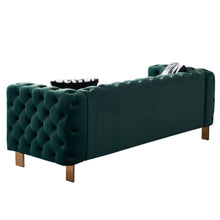 Load image into Gallery viewer, Chesterfield Modern Tufted Velvet Living Room Sofa, 84.25&#39;&#39;W Couch,Green
