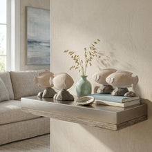 Load image into Gallery viewer, Poly Fish Figurines (Set of 4) - Beige / Gray
