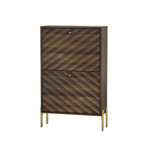 Load image into Gallery viewer, Shoe Cabinet, Freestanding Organizer For Entryway - Walnut
