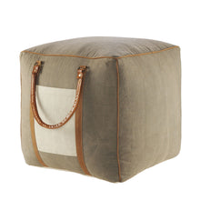 Load image into Gallery viewer, Cotton Blend Ottoman - Gray
