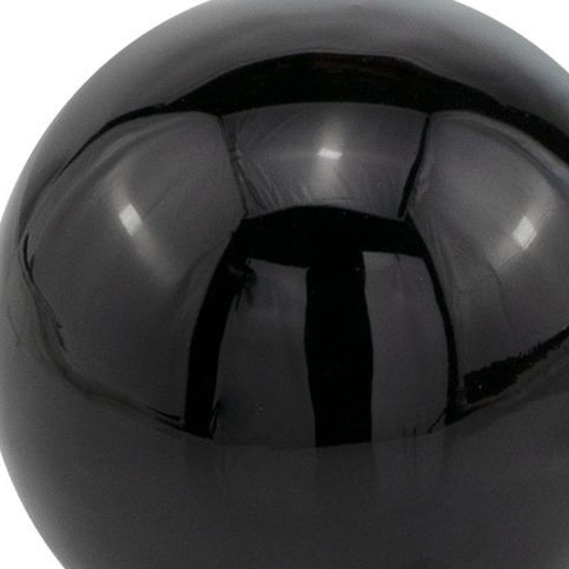 Decorative Orb Tabletop Sculpture - Black