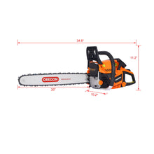 Load image into Gallery viewer, 58Cc Gasoline Chainsaw 20" Bar For Wood Cutting With Oregon Chain And Bar - Orange

