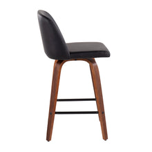 Load image into Gallery viewer, Toriano - Mid Century Modern Fixed Height Counter Stool &amp; Square Footrest (Set of 2)
