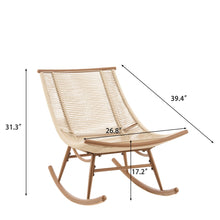 Load image into Gallery viewer, Outdoor Rocking Chair - Beige
