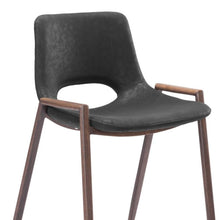 Load image into Gallery viewer, Steel Low Back Counter Height Bar Chairs (Set of 2) - Black And Brown

