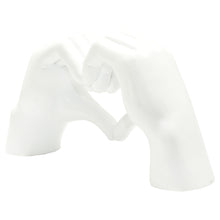 Load image into Gallery viewer, Heart Hands Tabletop Sculpture - White
