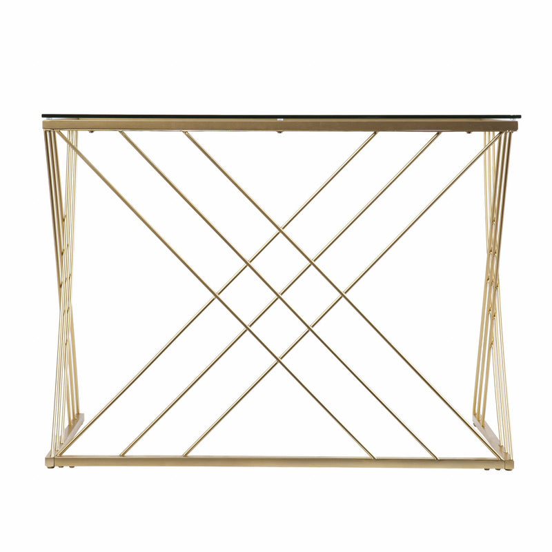 Writing Desk (402046) - Clear / Gold