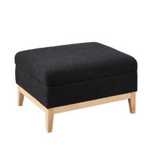 Load image into Gallery viewer, Upholstered Storage Ottoman With Reversible Lid Coffee Table, Foot Stool
