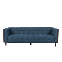 Load image into Gallery viewer, Contemporary Mid-Century Charm 3 Seater Sofa With Button Tufted Waffle Stitching
