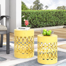 Load image into Gallery viewer, Outdoor Metal S/2 End Table
