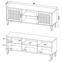 Load image into Gallery viewer, Jenine - 2 Door 60" TV Stand - Brown
