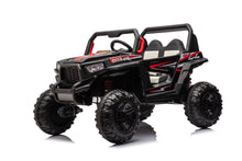 Load image into Gallery viewer, 12V7A*2 30W*4 Four-Wheel Drive Seat One Button Start, Forward And Backward, High And Low Speed, Music, Front Light, Power Display, Two Doors Can Open, 2.4G R / C, Seat Belt Four Wheel Absorber
