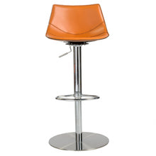 Load image into Gallery viewer, Steel Swivel Low Back Bar Height Bar Chair - Terra Cotta / Silver
