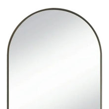 Load image into Gallery viewer, 35" Metal Arch Framed Accent Mirror - Black
