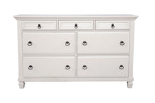 Load image into Gallery viewer, Solid Wood 7 Drawer Double Dresser - White

