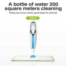 Load image into Gallery viewer, Superfine Fiber Washable Mat Spray Mop With 300Ml Reusable Bottle For Various Floors - Blue
