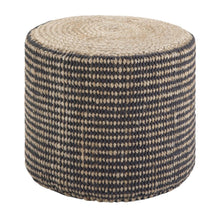 Load image into Gallery viewer, Jute Round Pouf Ottoman - Brown
