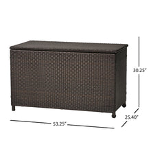 Load image into Gallery viewer, Blake - Wicker Cushion Box - Brown Multi
