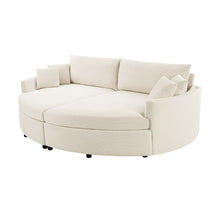 Load image into Gallery viewer, Oversized Double Chaise Lounge Sofa With USB Ports
