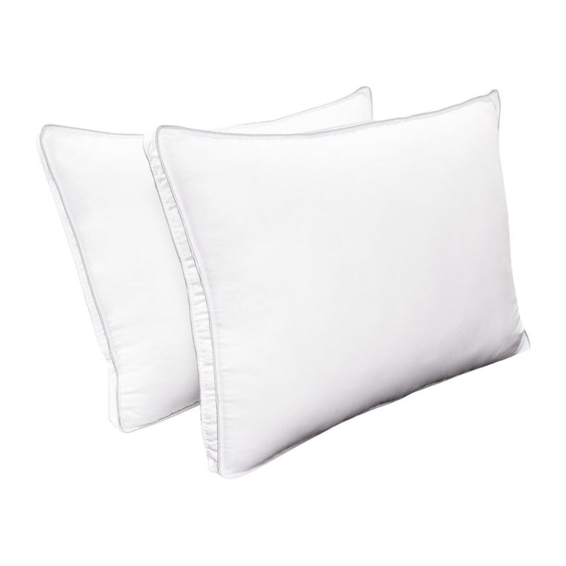 Microfiber Medium Hypoallergenic Bed Pillows (Set of 2) - King