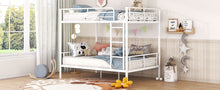 Load image into Gallery viewer, Full Over Full Metal Bunk Bed, White
