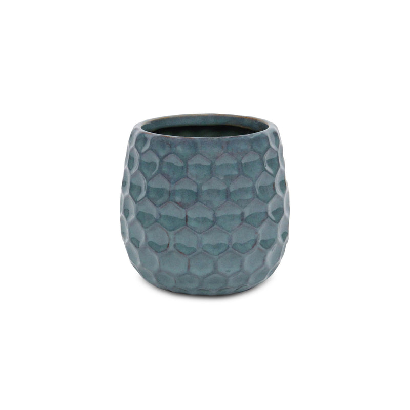 Round Pot Planter (487396) - Blue