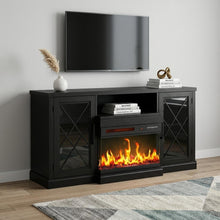 Load image into Gallery viewer, Fireplace TV Stand With Fireplace (734211) - Black
