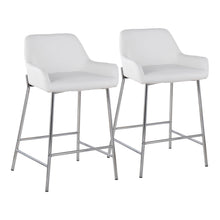 Load image into Gallery viewer, Daniella - Stylish Contemporary Fixed Height Counter Stool (Set of 2)
