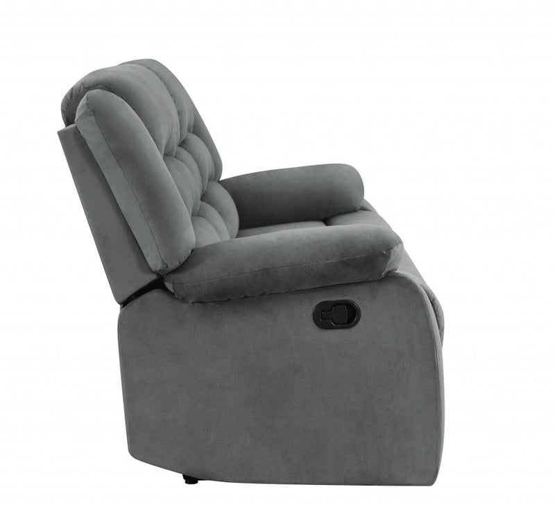 Contemporary Gray Fabric Chair - Gray