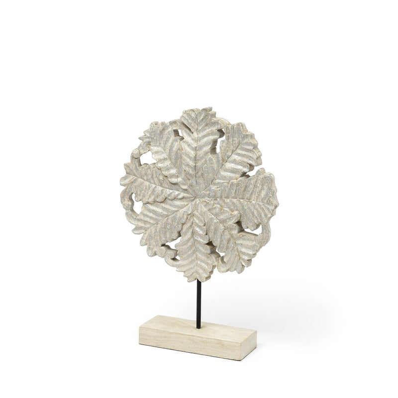 Petite Floral Decor Piece - White