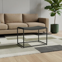Load image into Gallery viewer, Solid Wood And Metal Footstool - Black
