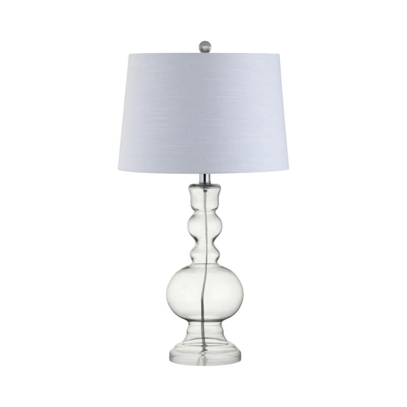 29" Novelty Table Lamps With Drum Shades (Set of 2) - Silver