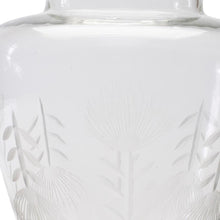 Load image into Gallery viewer, Etched Leaf Urn Table Vase - Clear
