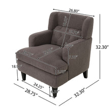 Load image into Gallery viewer, Upholstered Accent Chair Tufted Armchair For Living Room And Bedroom
