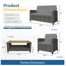 Load image into Gallery viewer, Modern All-Weather Patio Set With Cushions And Table
